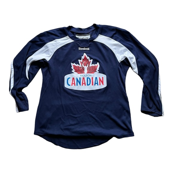 Men’s Large Molson Canadian Reebok Hockey Jersey - Picture 1 of 4